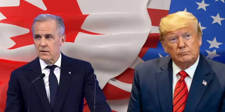 Mark Carney Donald Trump G7 hot mic moment